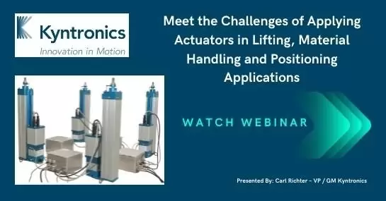 Applying Actuators in Lifting, Material Handling and Positioning Applications