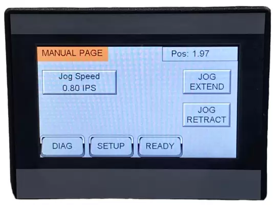 Lifting Application - Long Stroke Actuator with Control, HMI and Special Features