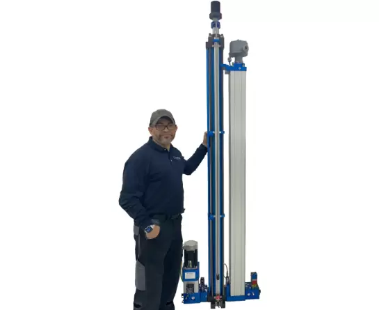 Lifting Application - Long Stroke Actuator with Control, HMI and Special Features