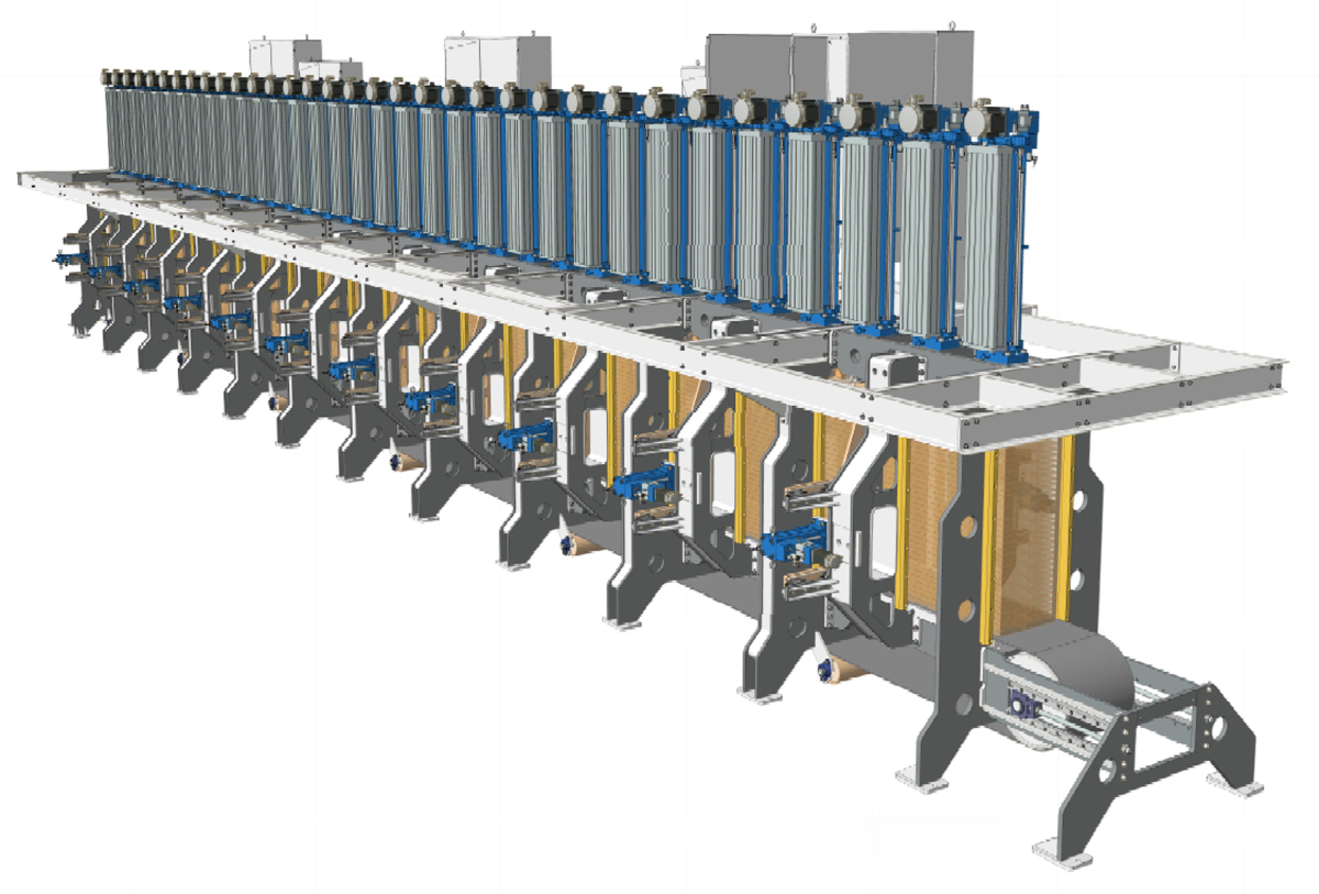 Synchronize 55 Actuators with Programmable Position, Force Control, and Dwell Hold Time on Commercial Glulam Beam Press