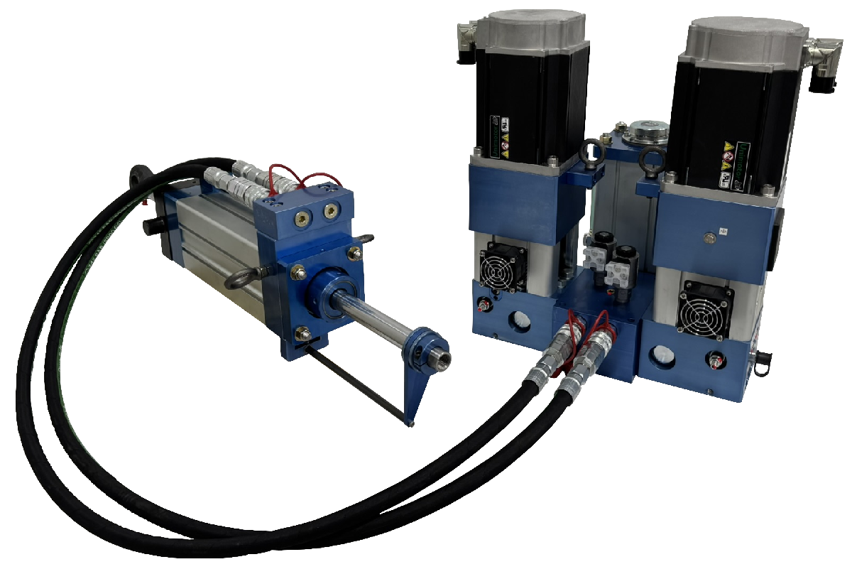 dual servo power unit with cylinder