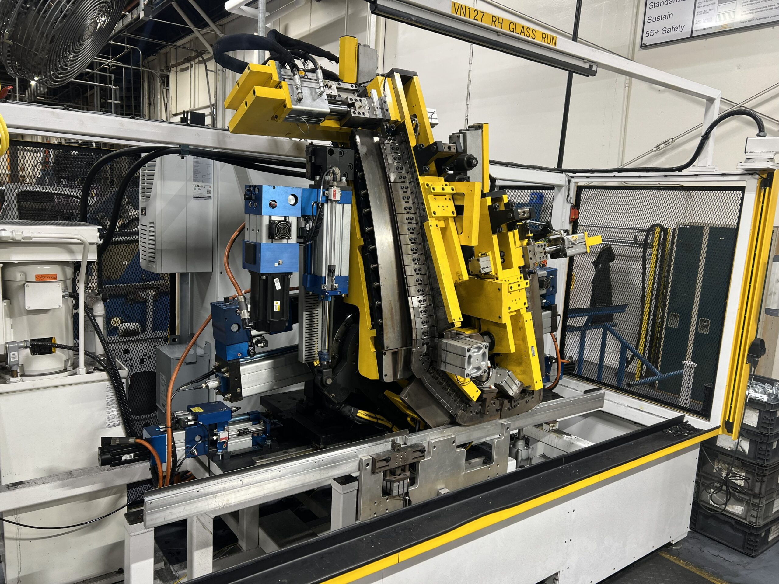 HYBRID ACTUATORS IMPROVE CONTROL AND RELIABILITY IN RUBBER EXTRUSION BENDING MACHINE