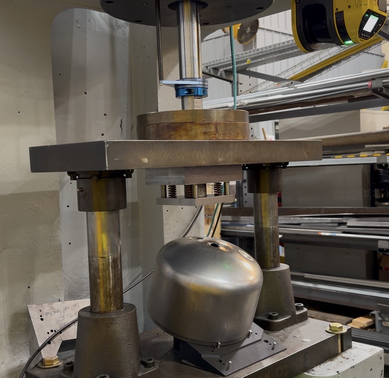 UPGRADING A PRESSURE CYLINDER DIMPLE PRESS WITH HYBRID ACTUATION